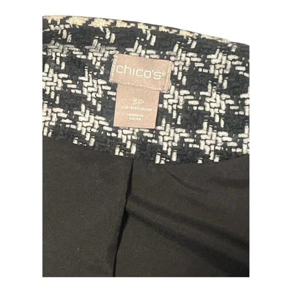 Chico’s Patched Houndstooth Statement Jacket Size 3P (16/18P) KD1 - Picture 4 of 8